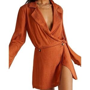 Free People Rust Mini Dress